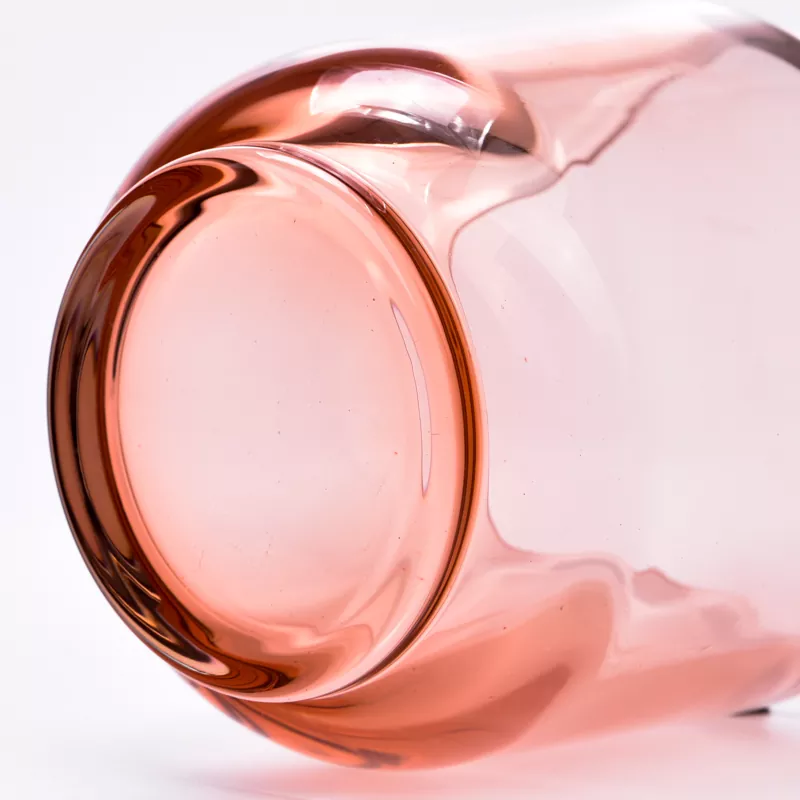 Lysestage i farvet glas