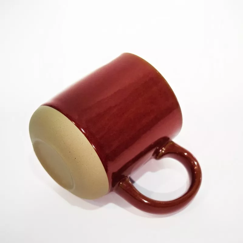Simple Modern Ceramic Travel Red Mug