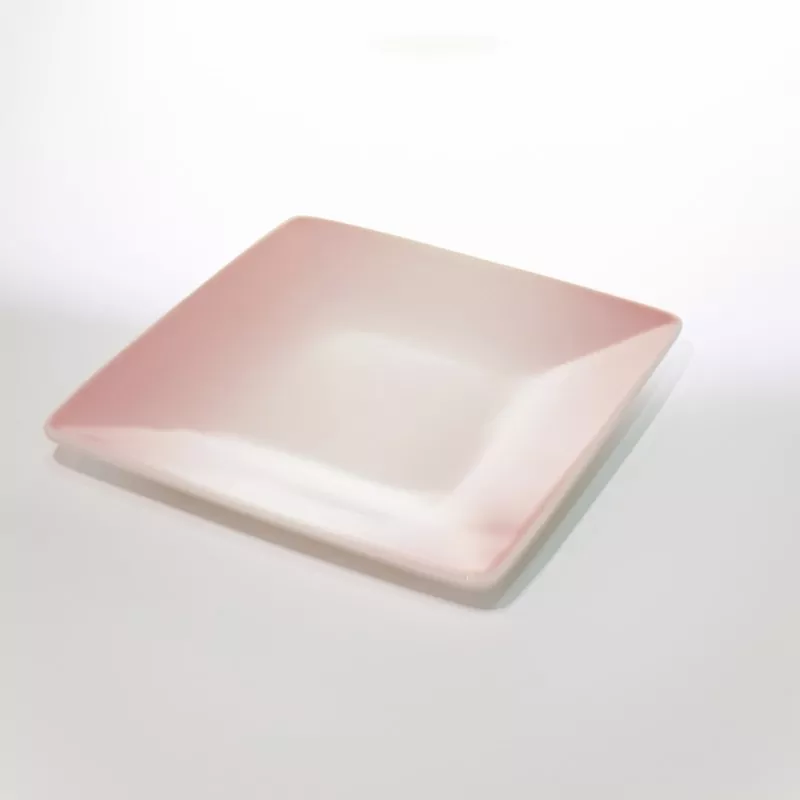 Minimalistisk Firkantet Ombre Keramisk Mini Tallerken