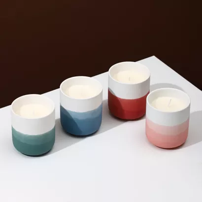 Ombre Keramisk Lysestage