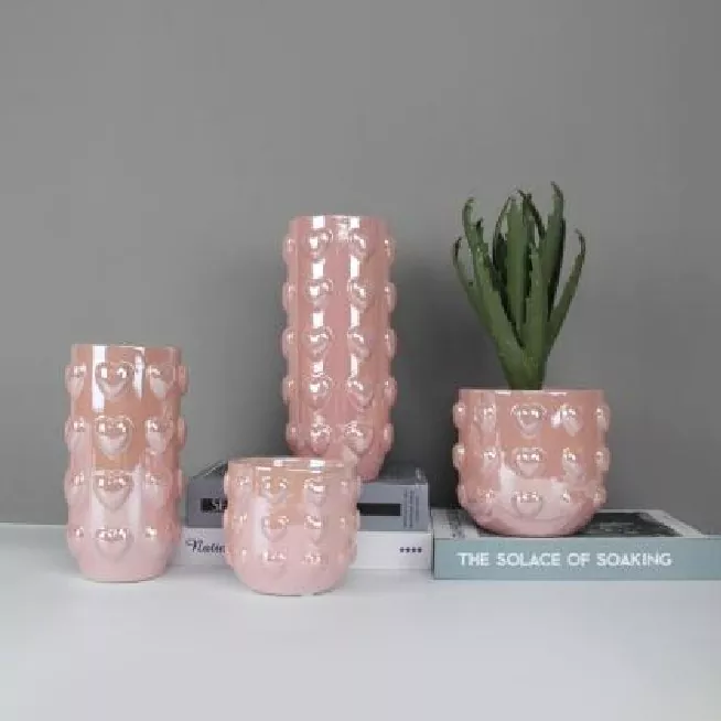 Ren farve dekorativ keramisk vase